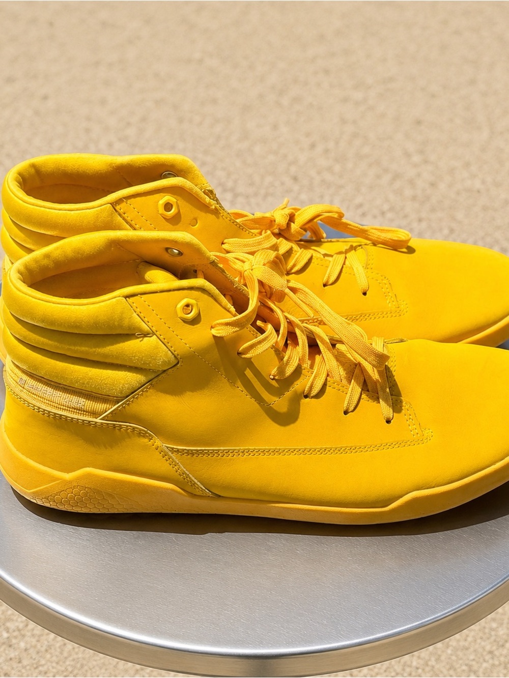 Caterpillar Street Shield Mid Sneakers Men 11 Women 13 Yellow Water Stain Resist
